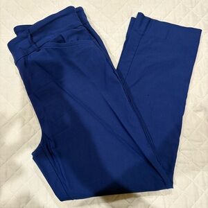Hilary Radley Blue Straight Leg Pants, Women’s Size L